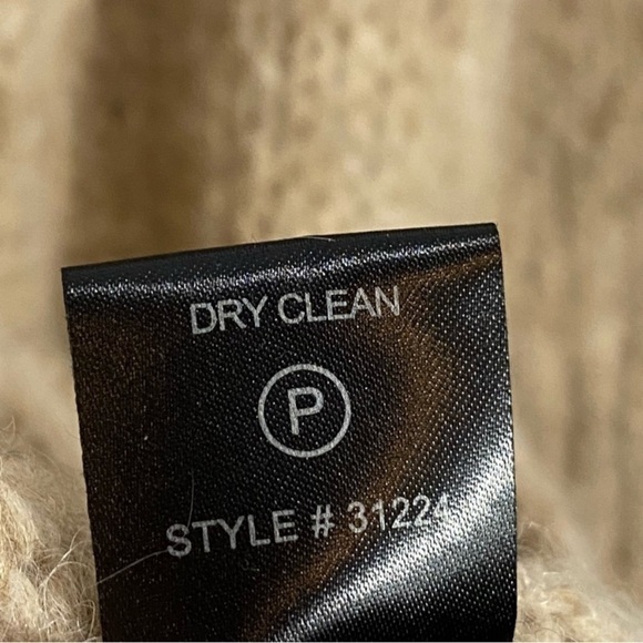 360 Sweater Italian Yarn Alpaca Wool Duster Cardigan Tan Large - Picture 9 of 10